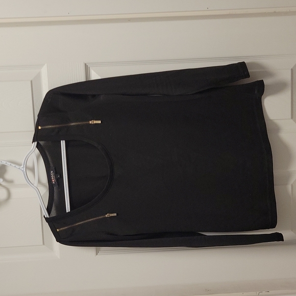 Black Sweater with gold zippers - Picture 1 of 3